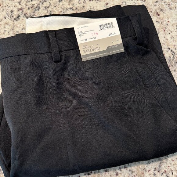 NEW WITH TAGS Men's Black Dress Pants - Picture 1 of 4
